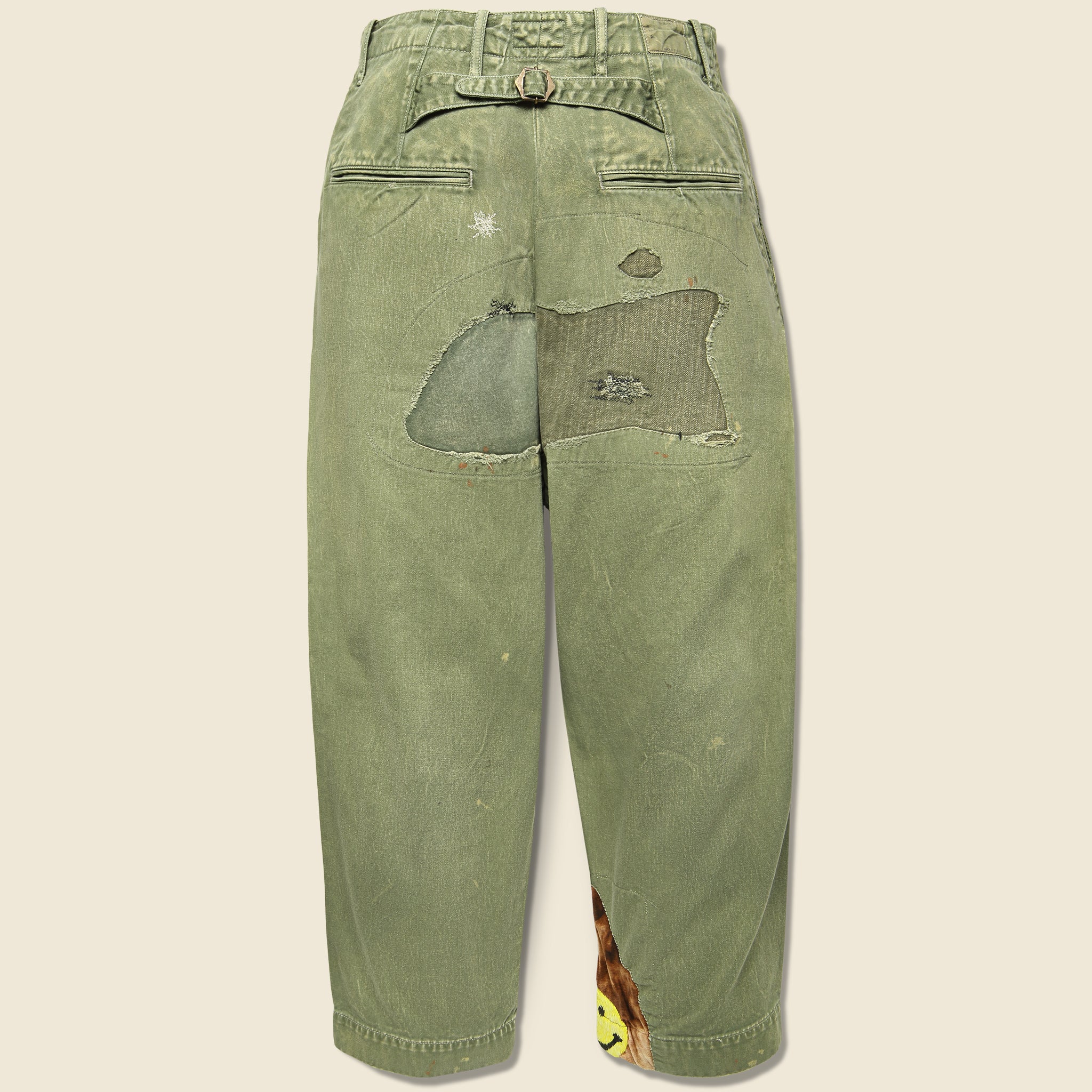 
                          Kountry Nime Katsuragi High Waisted Pants - Khaki - Kapital - STAG Provisions - Pants - Twill
                        