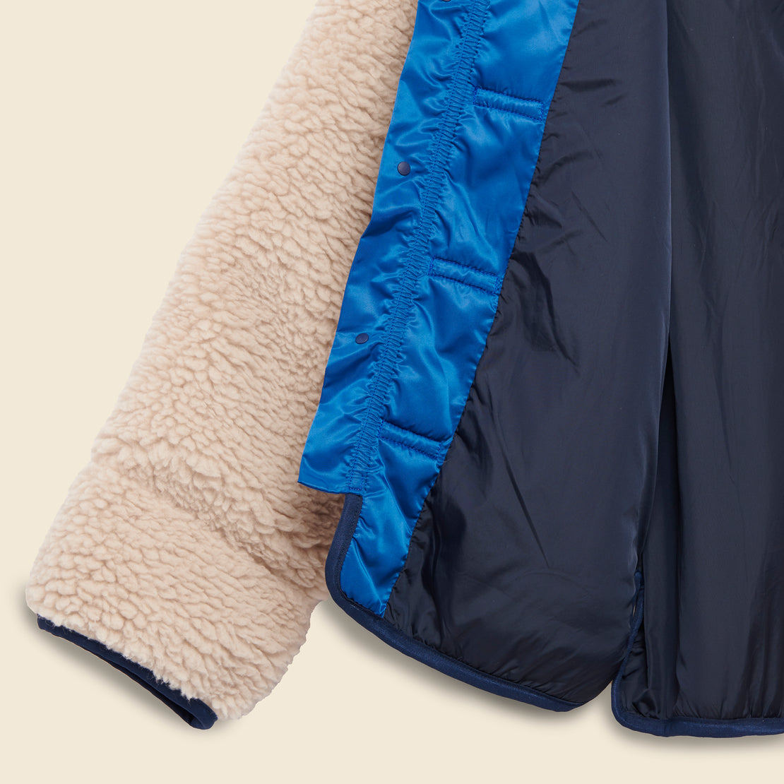 Boa Fleece Makanai Jacket - Ecru - Kapital - STAG Provisions - W - Outerwear - Coat/Jacket