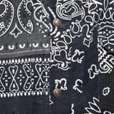 Flannel Reversible Bandana 1st Jacket - Black/Khaki - Kapital - STAG Provisions - Outerwear - Coat / Jacket