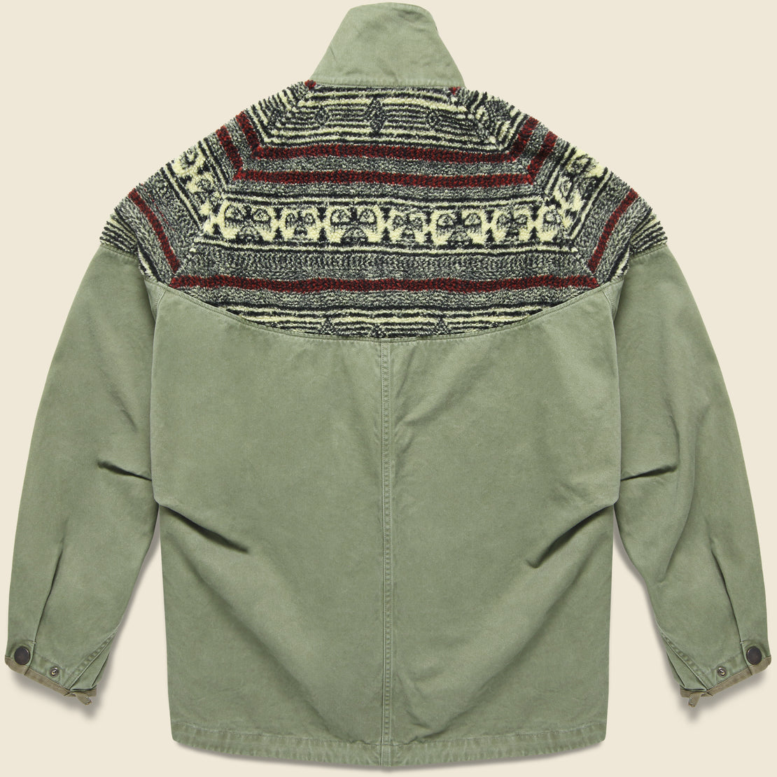 Chino x BIRDS-EYE Fleece NORDIC Anorak - Khaki - Kapital - STAG Provisions - Outerwear - Coat / Jacket