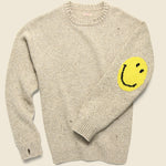 7G Wool SMILIE Crew Sweater - Beige - Kapital - STAG Provisions - Tops - Sweater