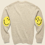 7G Wool SMILIE Crew Sweater - Beige - Kapital - STAG Provisions - Tops - Sweater