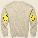 7G Wool SMILIE Crew Sweater - Beige - Kapital - STAG Provisions - Tops - Sweater