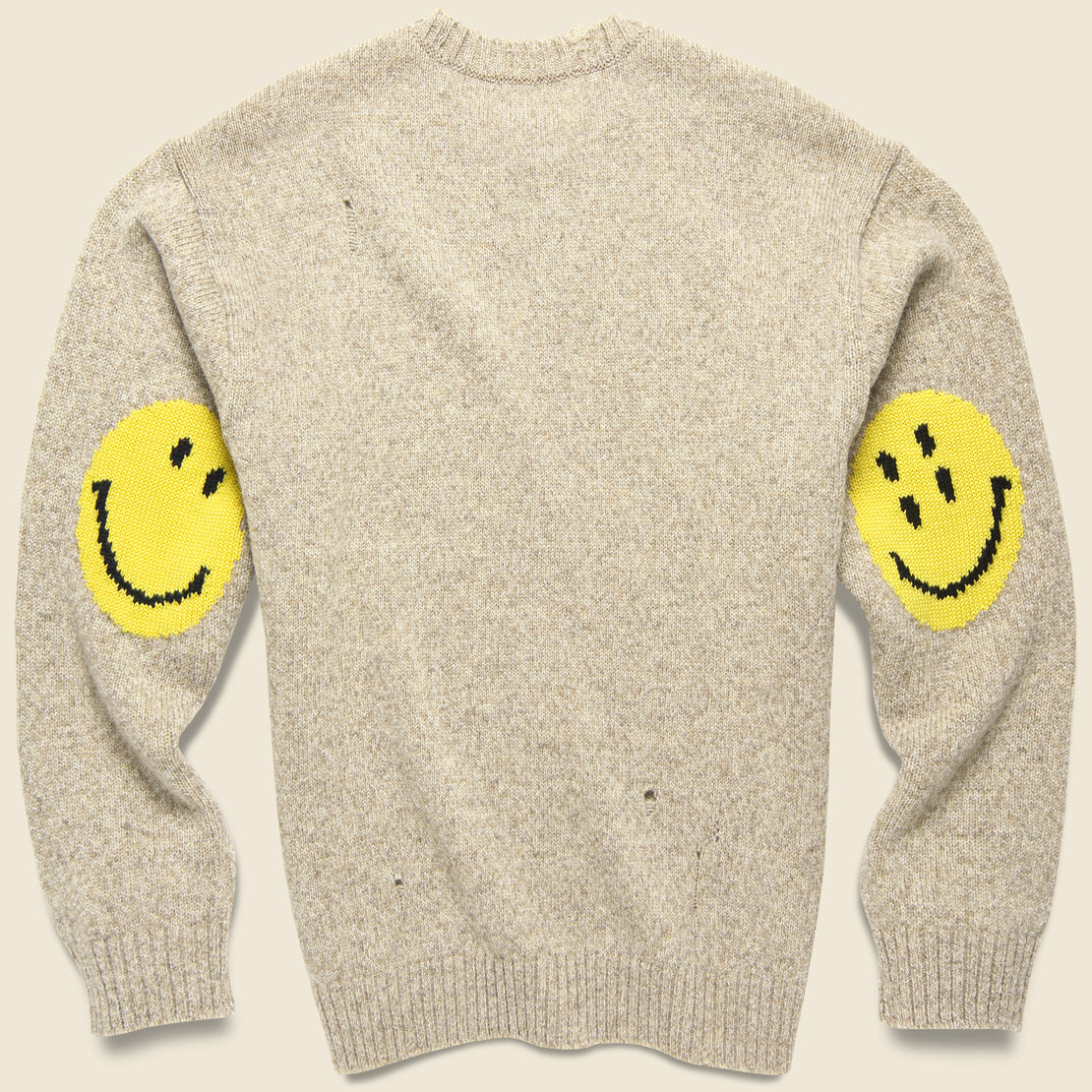 7G Wool SMILIE Crew Sweater - Beige - Kapital - STAG Provisions - Tops - Sweater