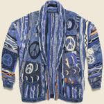 7G BORO Gaudy Knit Cardigan - Navy - Kapital - STAG Provisions - Tops - Sweater
