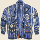 7G BORO Gaudy Knit Cardigan - Navy - Kapital - STAG Provisions - Tops - Sweater