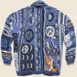 7G BORO Gaudy Knit Cardigan - Navy - Kapital - STAG Provisions - Tops - Sweater