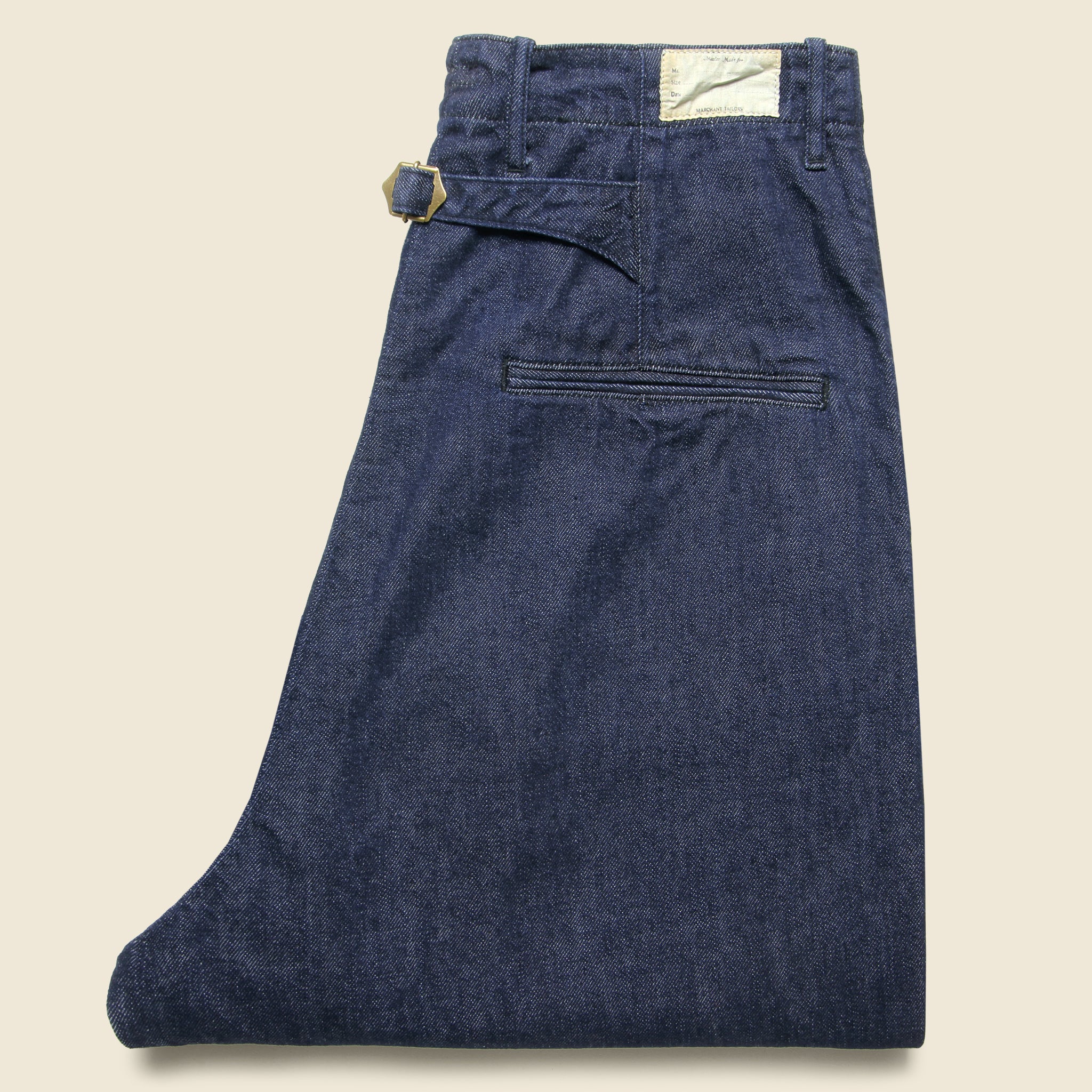 
                          11.5oz Denim High Waisted NIME Pants - Indigo - Kapital - STAG Provisions - Pants - Denim
                        