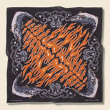 Fastcolor Selvedge Bandana (FIRE SALMON) - Black - Kapital - STAG Provisions - Accessories - Bandanas