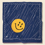 Fastcolor Selvedge Bandana (Rain Smile) - Navy - Kapital - STAG Provisions - Accessories - Bandanas