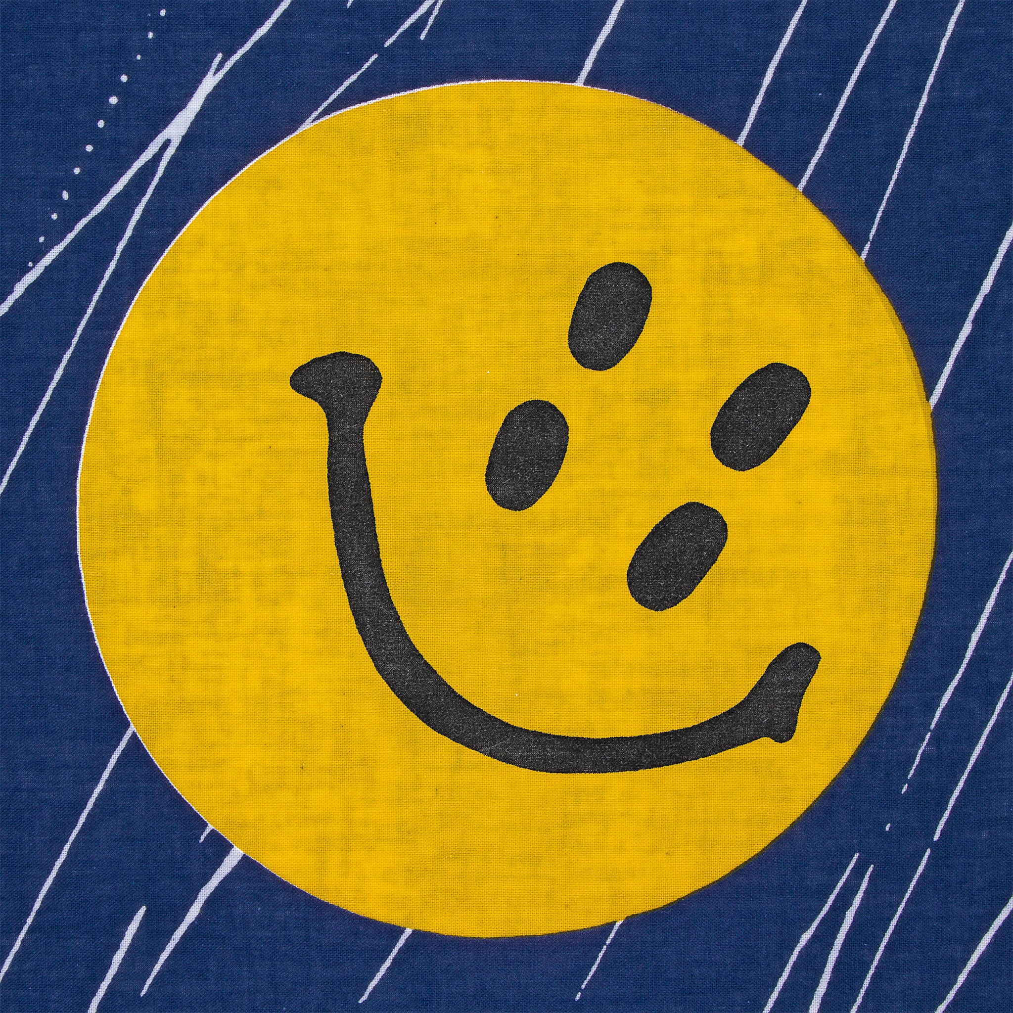 Fastcolor Selvedge Bandana (Rain Smile) - Navy - Kapital - STAG Provisions - Accessories - Bandanas