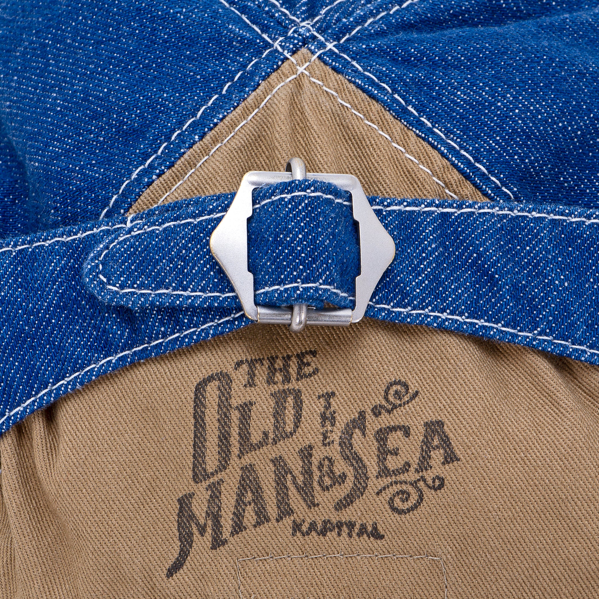 
                          11.5oz Denim THE OLD MAN AND THE SEA Cap - Midtone - Kapital - STAG Provisions - Accessories - Hats
                        