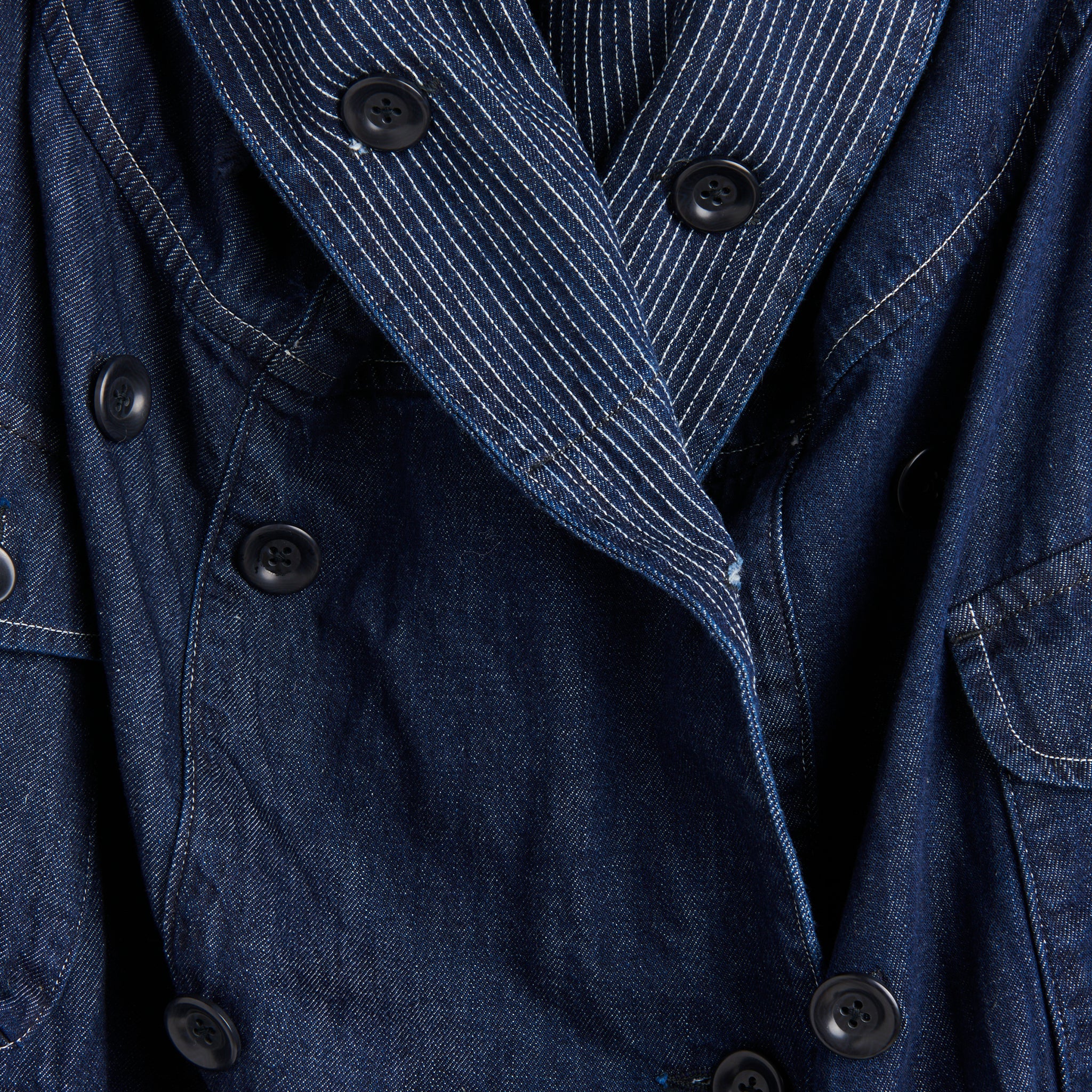 
                          10 oz Denim RING Coat - Navy - Kapital - STAG Provisions - W - Outerwear - Coat/Jacket
                        