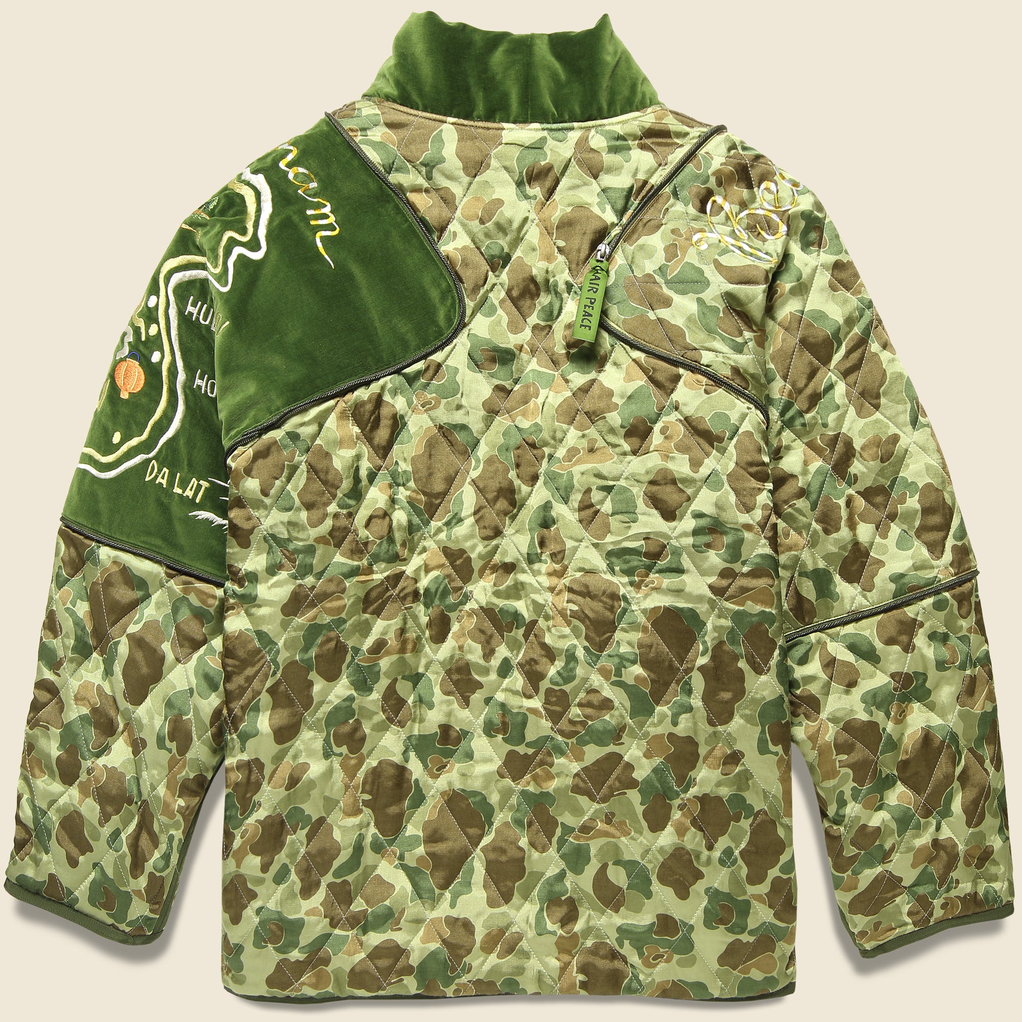 Quilted CAMO KESA SHAM Bomber Jacket - Beautiful Vietnam - Kapital - STAG Provisions - Outerwear - Coat / Jacket