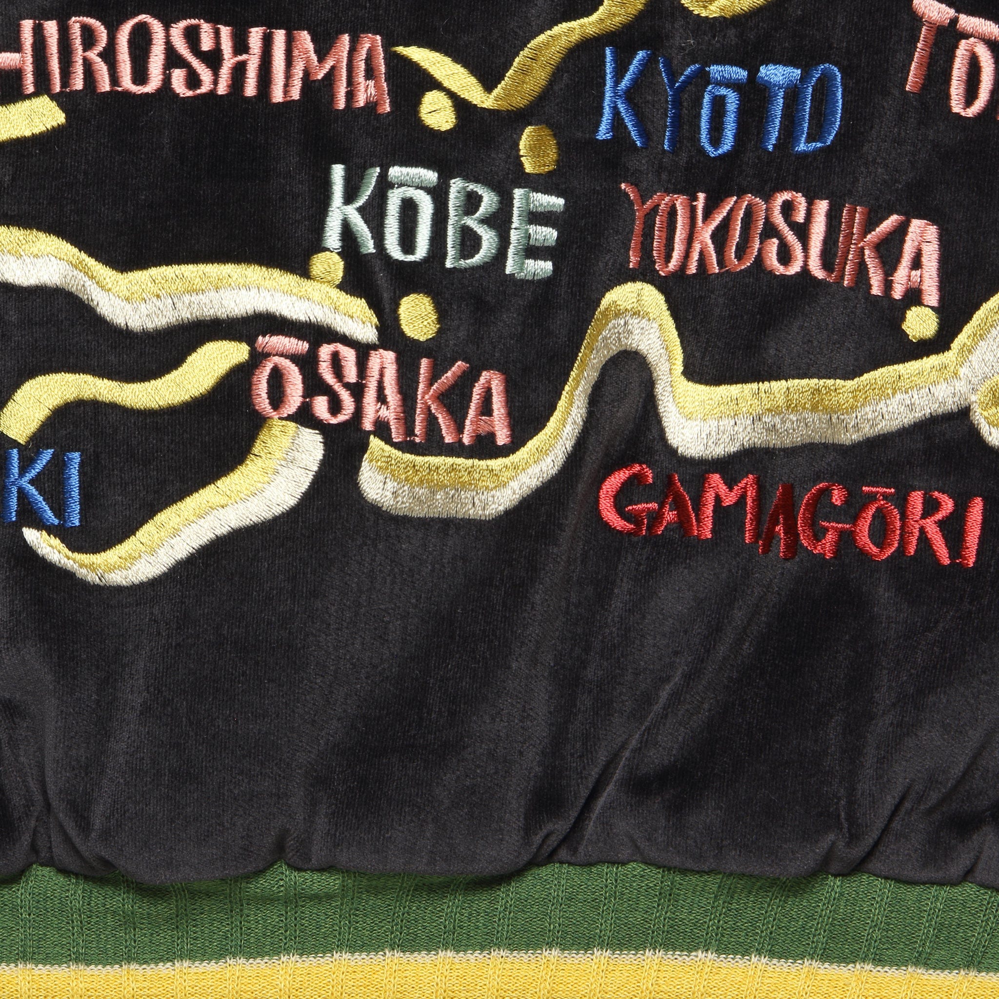 Sulfur Dyed Velvet TORO-TORO Souvenir Jacket - Black/Ecru - Kapital - STAG Provisions - Outerwear - Coat / Jacket