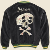 Sulfur Dyed Velvet RAIN SKULL Souvenir Jacket - Black - Kapital - STAG Provisions - Outerwear - Coat / Jacket