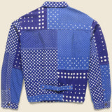 Flannel Polka Dot x Bandana Reversible Jacket - Blue - Kapital - STAG Provisions - Outerwear - Coat / Jacket