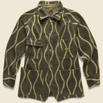 Corduroy DRUNK STRIPE CACTUS Coverall - Khaki - Kapital - STAG Provisions - Outerwear - Coat / Jacket