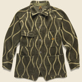 Corduroy DRUNK STRIPE CACTUS Coverall - Khaki - Kapital - STAG Provisions - Outerwear - Coat / Jacket
