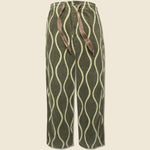 Corduroy DRUNK STRIPE EASY Pants - Khaki - Kapital - STAG Provisions - Pants - Corduroy