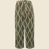 Corduroy DRUNK STRIPE EASY Pants - Khaki - Kapital - STAG Provisions - Pants - Corduroy