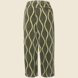Corduroy DRUNK STRIPE EASY Pants - Khaki - Kapital - STAG Provisions - Pants - Corduroy