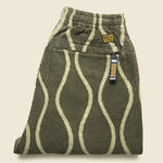 Corduroy DRUNK STRIPE EASY Pants - Khaki - Kapital - STAG Provisions - Pants - Corduroy