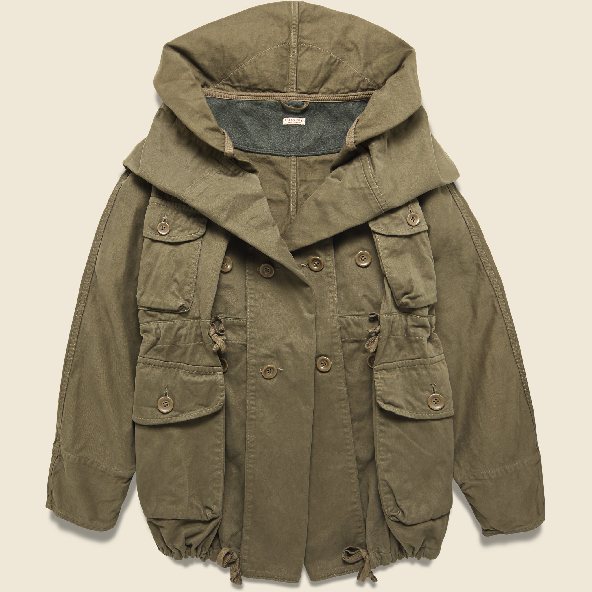 Katsuragi Cotton RING Coat - Khaki - Kapital - STAG Provisions - Outerwear - Coat / Jacket