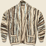 Knit GAUDY Cardigan - Brown - Kapital - STAG Provisions - Tops - Fleece / Sweatshirt
