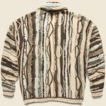 Knit GAUDY Cardigan - Brown - Kapital - STAG Provisions - Tops - Fleece / Sweatshirt