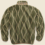 DRUNK STRIPE Fleece Zip Blouson - Khaki - Kapital - STAG Provisions - Outerwear - Coat / Jacket