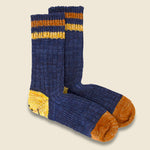 60 Yarns Gandrelle Ivy Rainbow Happy Heel Hold Sock - Navy - Kapital - STAG Provisions - Accessories - Socks