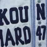 8oz Denim GREAT KOUNTRY Baseball Shirt - Sax/Navy - Kapital - STAG Provisions - Tops - S/S Woven - Other Pattern
