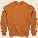 5G Wool BONE Crew Sweater - Orange - Kapital - STAG Provisions - Tops - Fleece / Sweatshirt
