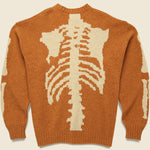 5G Wool BONE Crew Sweater - Orange - Kapital - STAG Provisions - Tops - Fleece / Sweatshirt