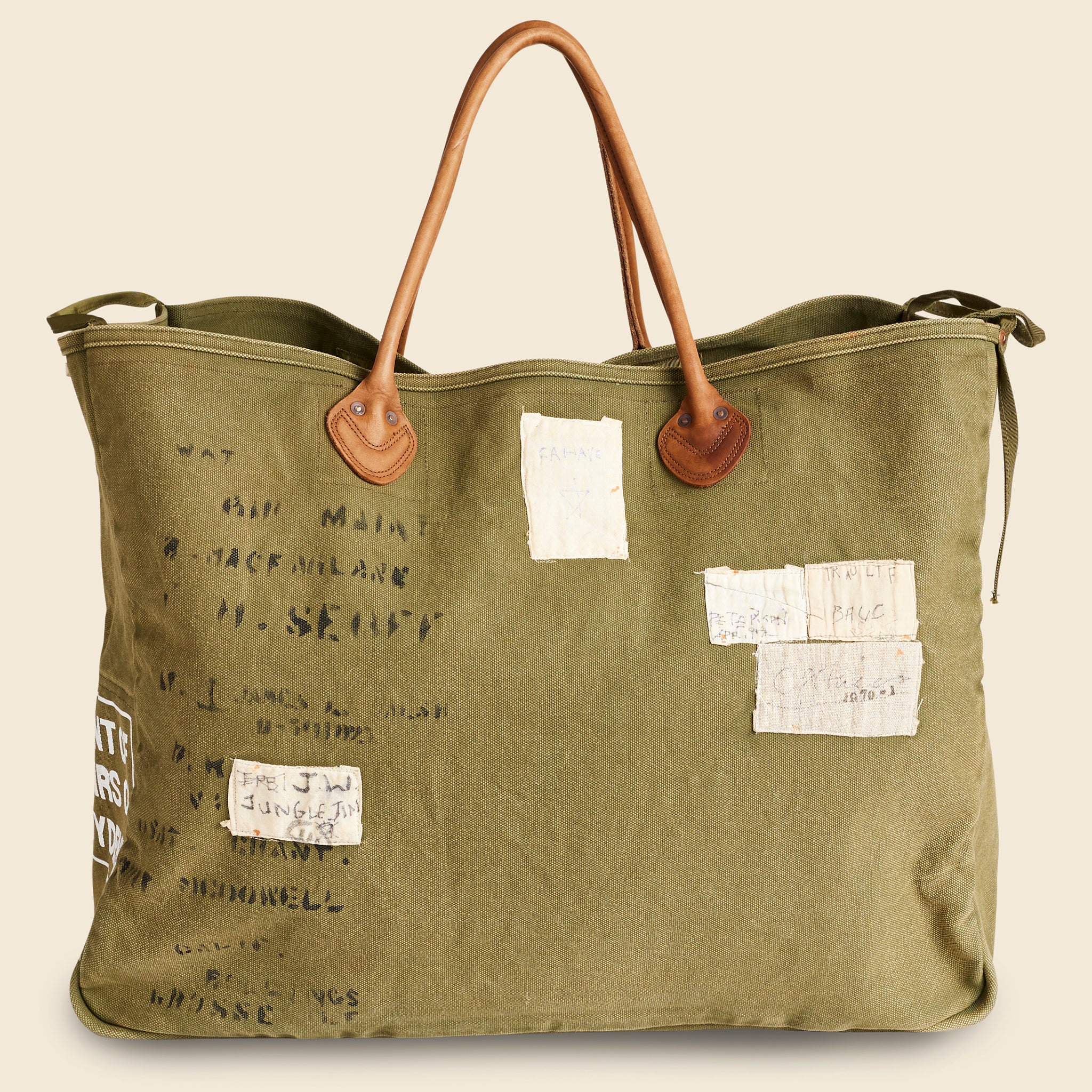 
                          No. 4 Canvas XXL Milk Bag, Journey Remake - Khaki - Kapital - STAG Provisions - W - Accessories - Bag
                        