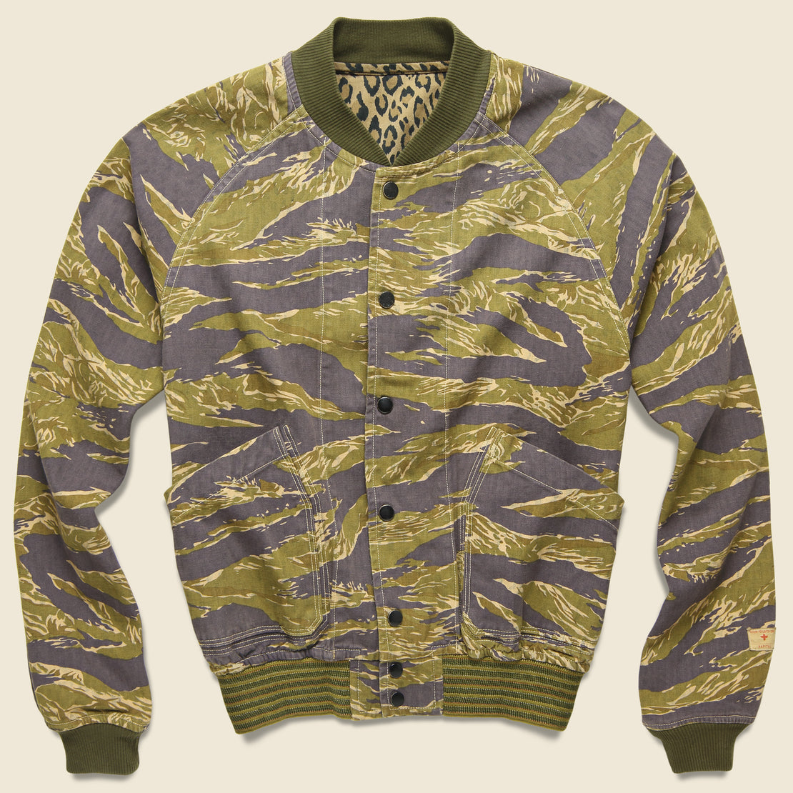 Reversible Tiger Camo & Leopard Blouson - Olive - Kapital - STAG Provisions - Outerwear - Coat / Jacket
