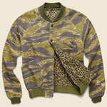 Reversible Tiger Camo & Leopard Blouson - Olive - Kapital - STAG Provisions - Outerwear - Coat / Jacket