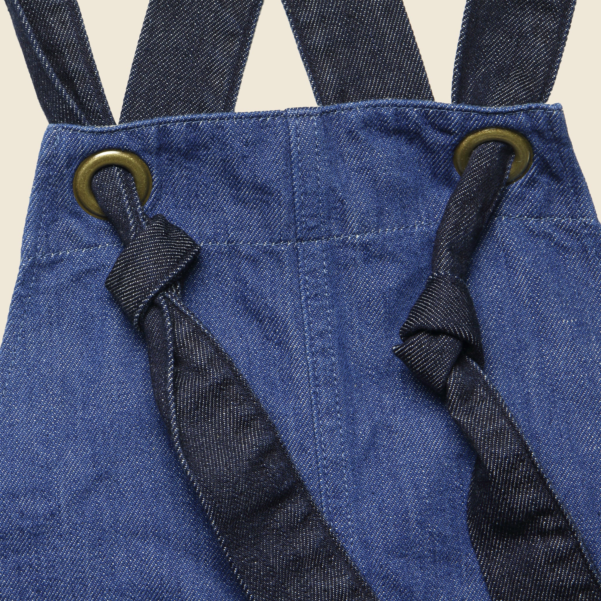 
                          11.5oz Denim Lace-up Lobster Man Slopette Overalls - Indigo - Kapital - STAG Provisions - W - Onepiece - Overalls
                        