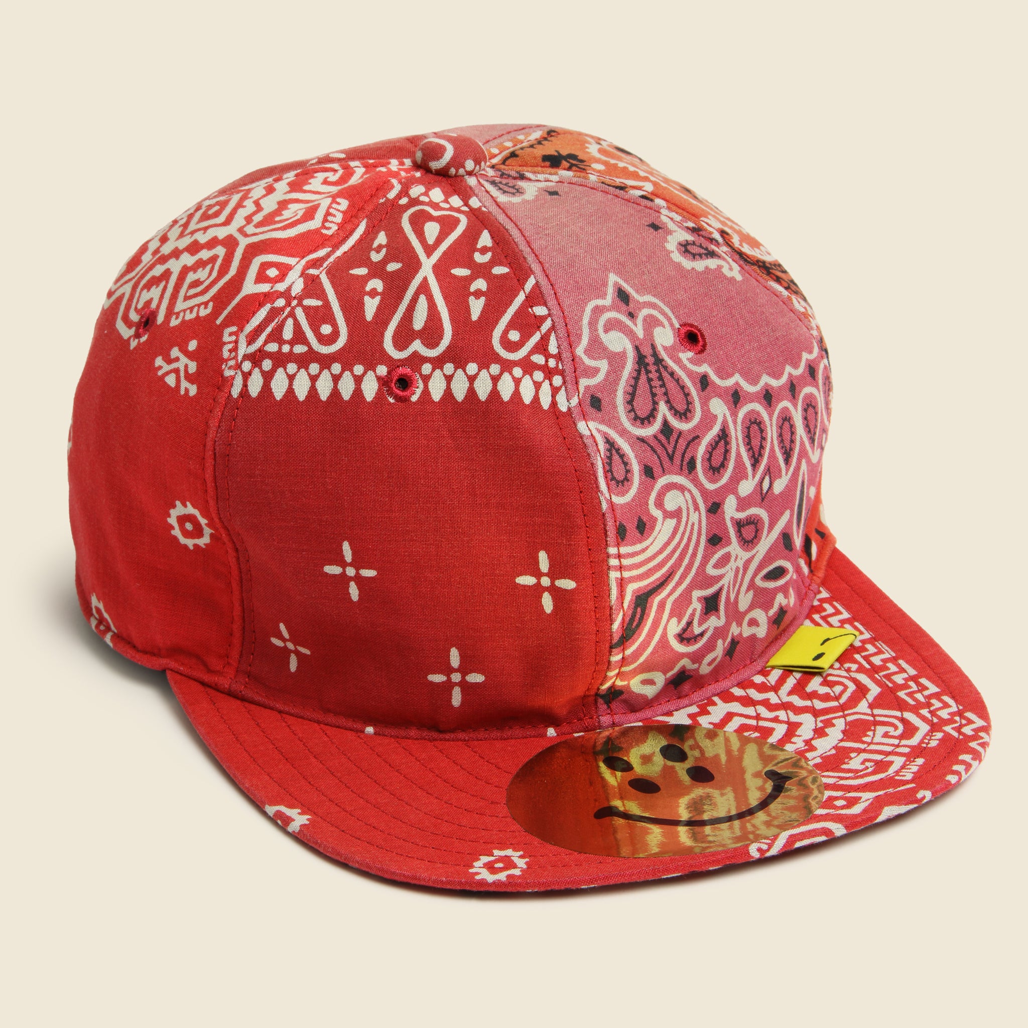 Bandana Patchwork Baseball Cap - Red - Kapital - STAG Provisions - Accessories - Hats