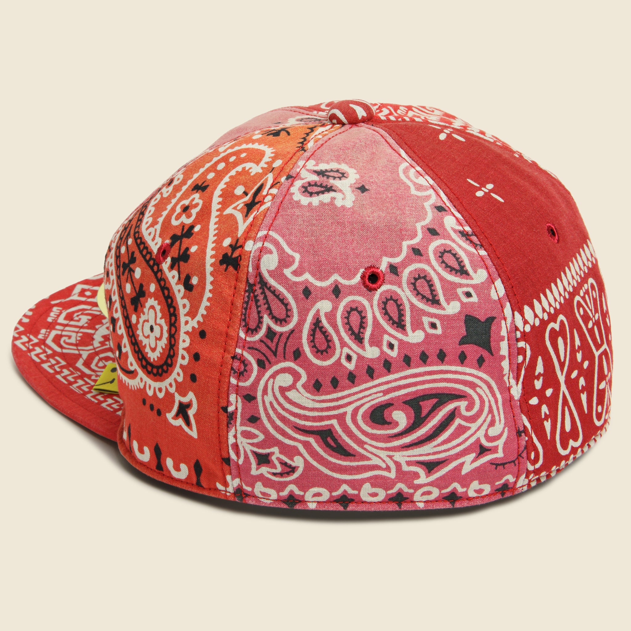 
                          Bandana Patchwork Baseball Cap - Red - Kapital - STAG Provisions - Accessories - Hats
                        