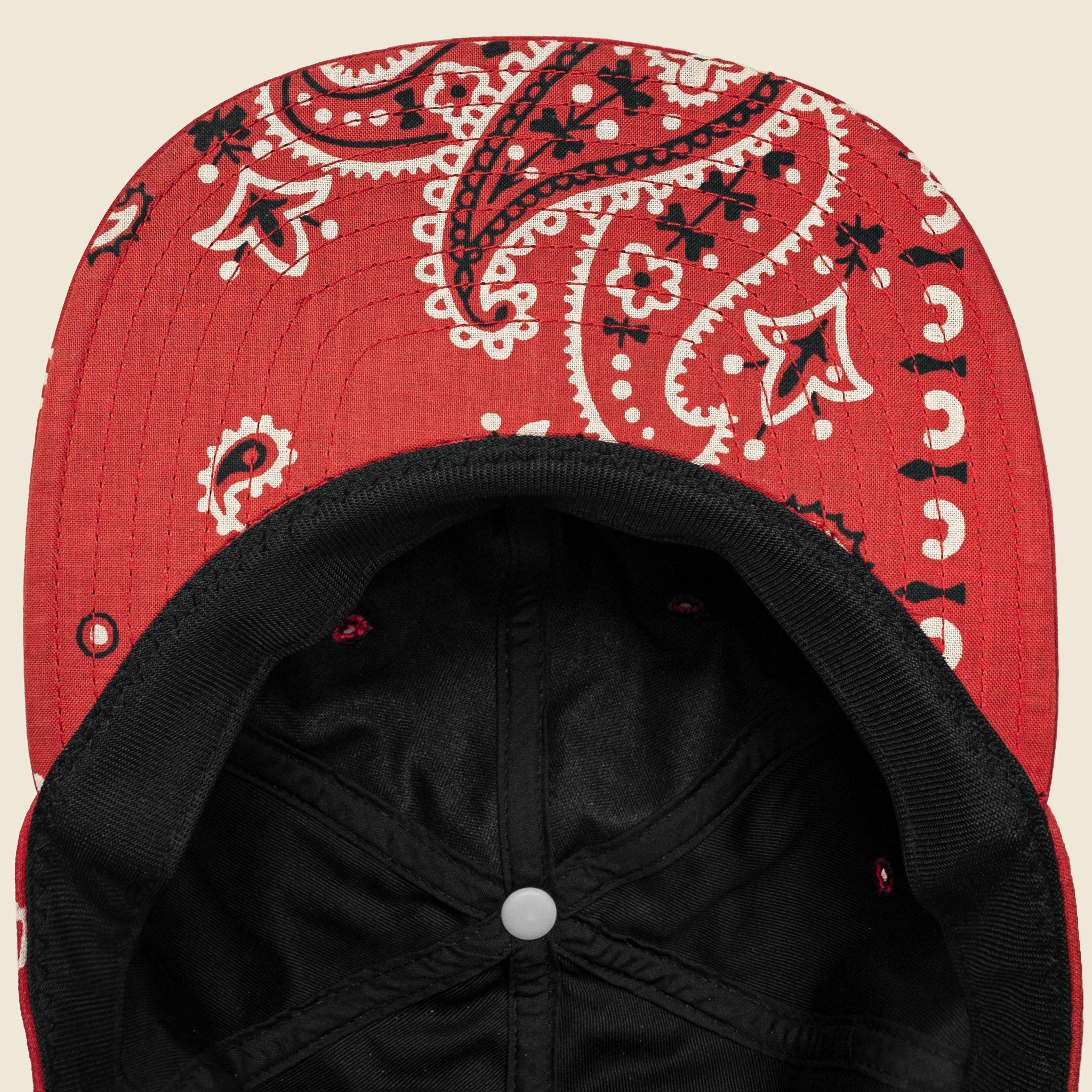 
                          Bandana Patchwork Baseball Cap - Red - Kapital - STAG Provisions - Accessories - Hats
                        