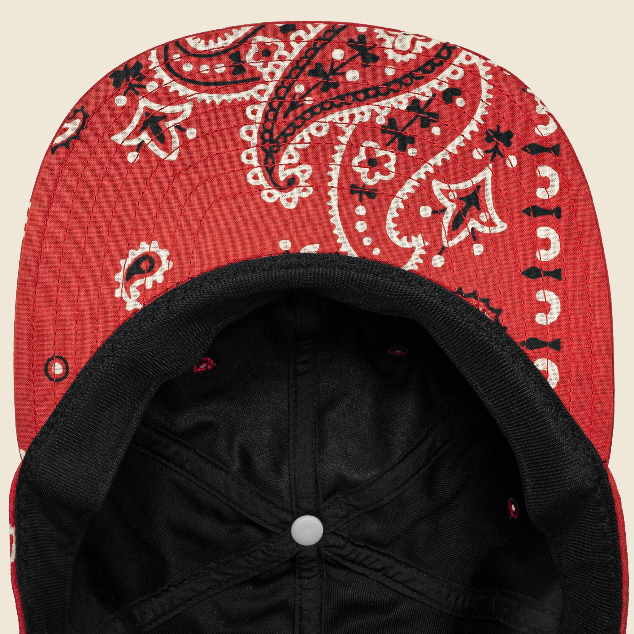Bandana Patchwork Baseball Cap - Red - Kapital - STAG Provisions - Accessories - Hats
