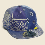 Bandana Patchwork Baseball Cap - Blue - Kapital - STAG Provisions - Accessories - Hats