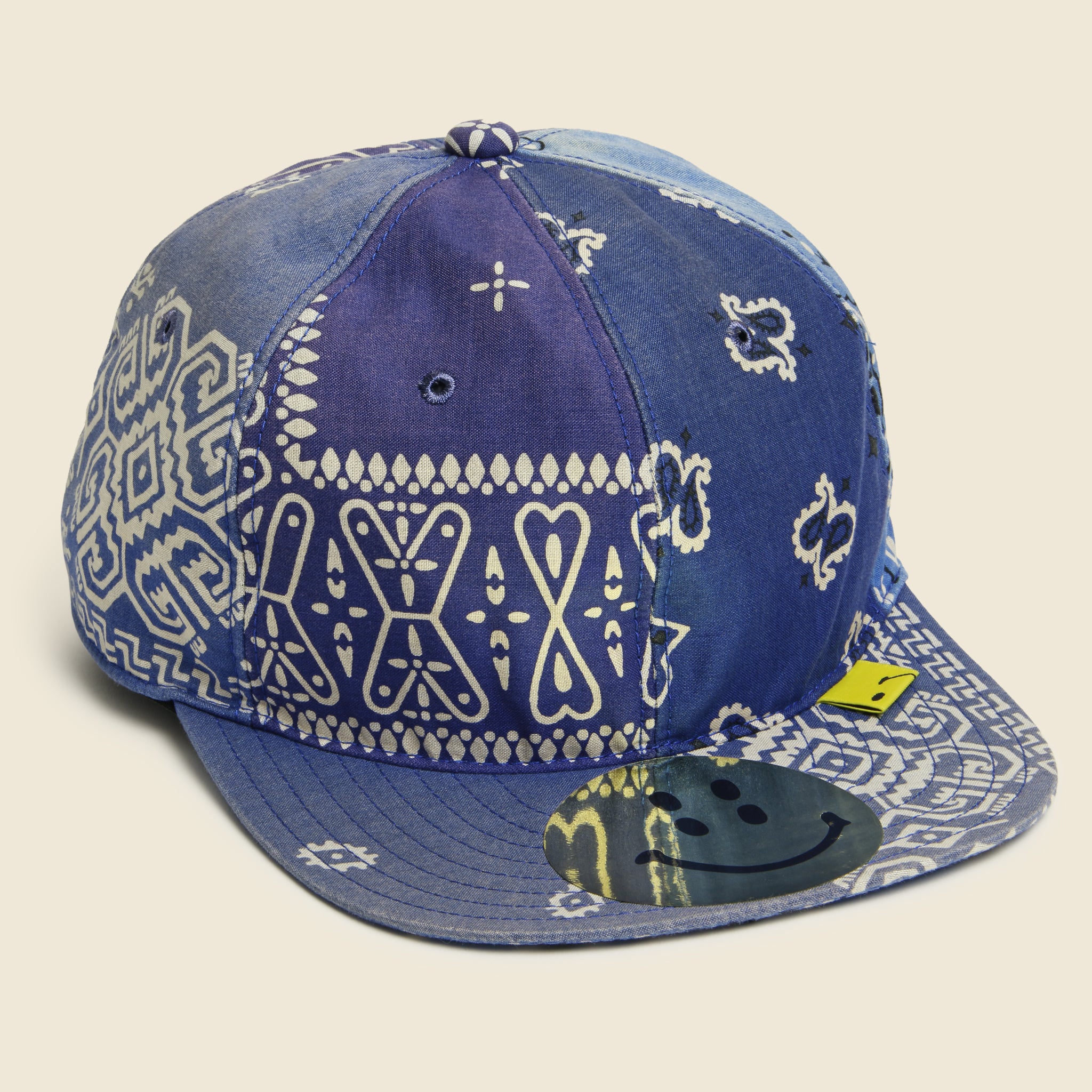 Bandana Patchwork Baseball Cap - Blue - Kapital - STAG Provisions - Accessories - Hats