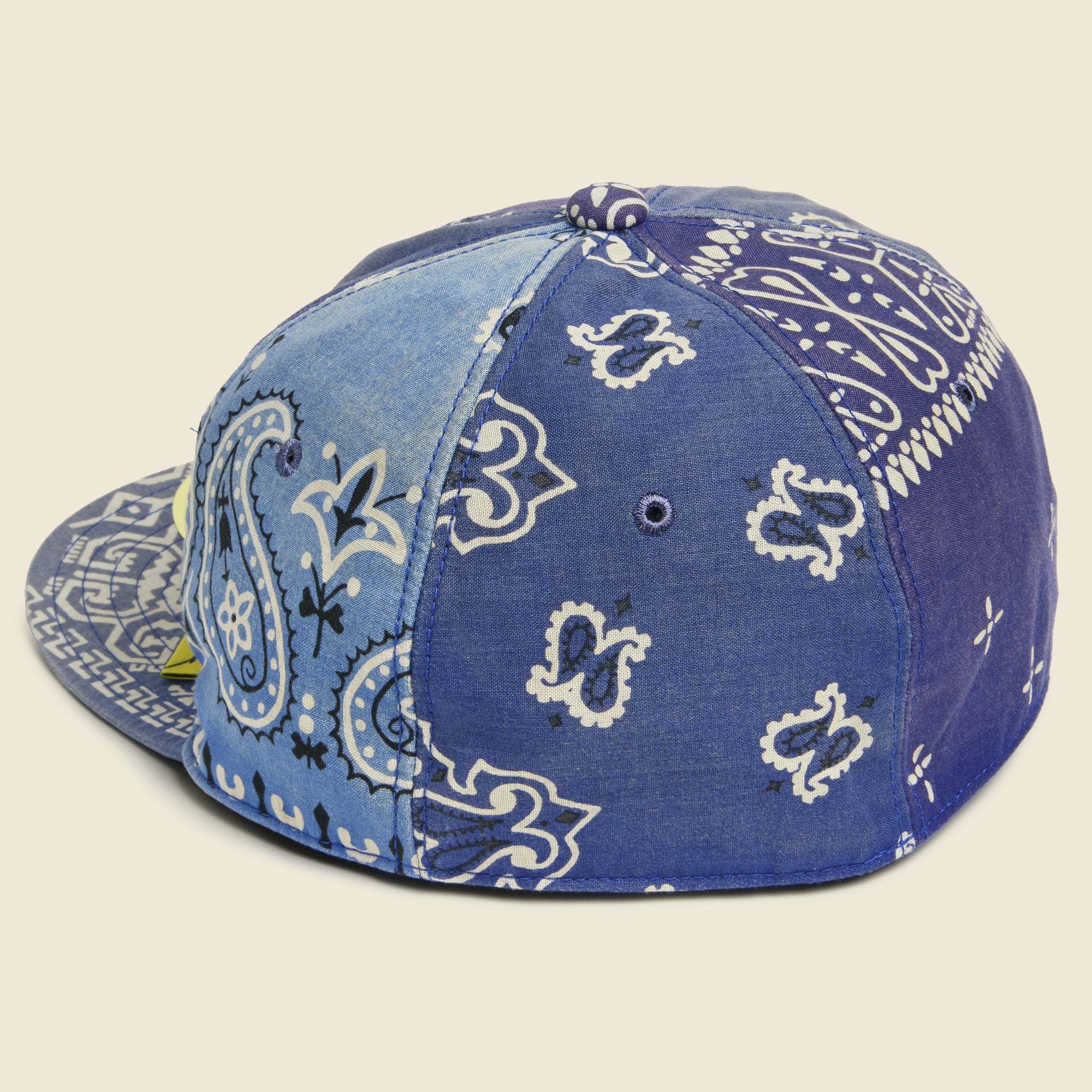 
                          Bandana Patchwork Baseball Cap - Blue - Kapital - STAG Provisions - Accessories - Hats
                        