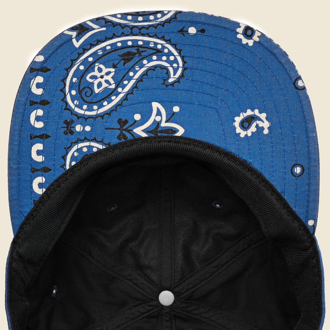 Bandana Patchwork Baseball Cap - Blue