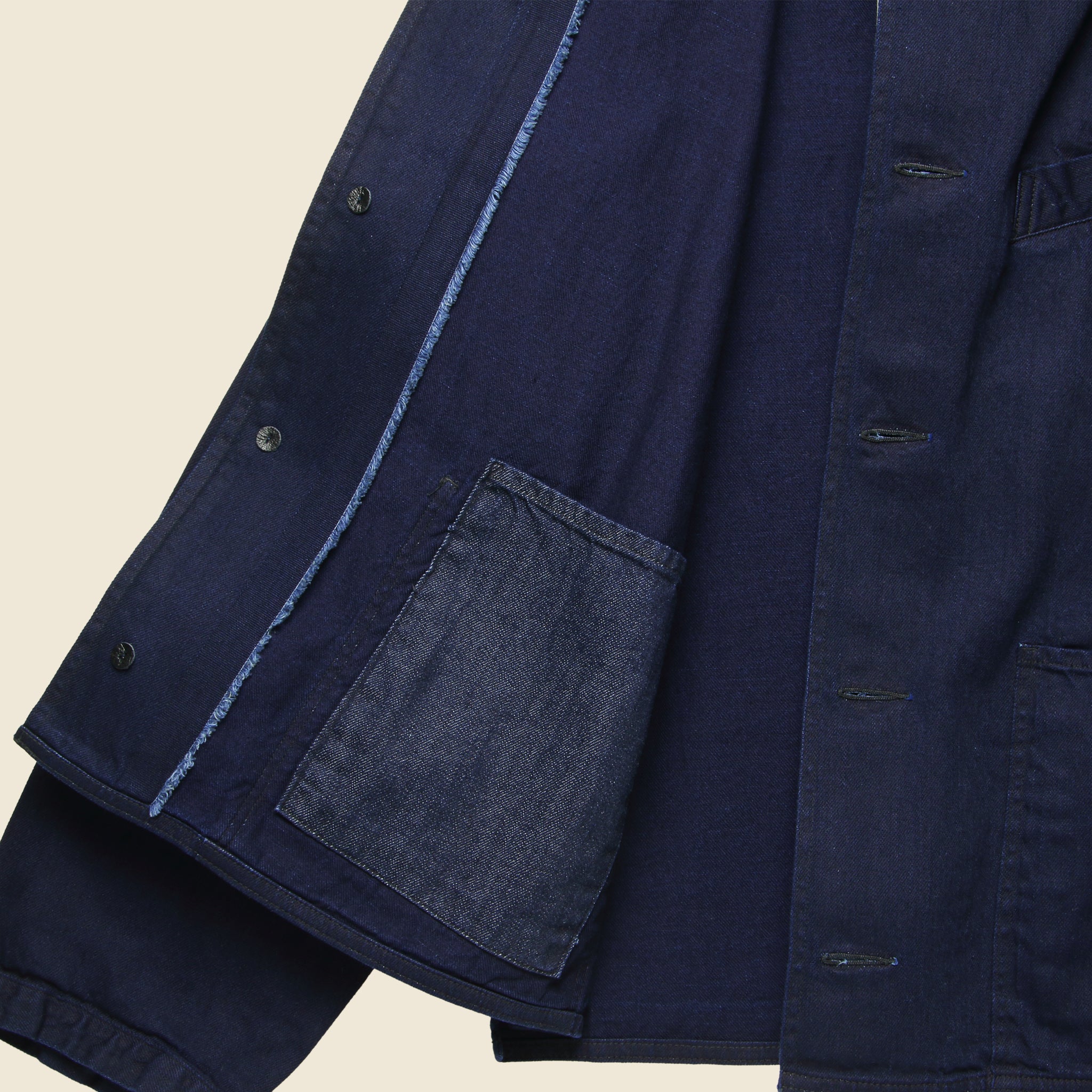 
                          Samu 8oz Denim Spring Blouson - Indigo - Kapital - STAG Provisions - Outerwear - Coat / Jacket
                        