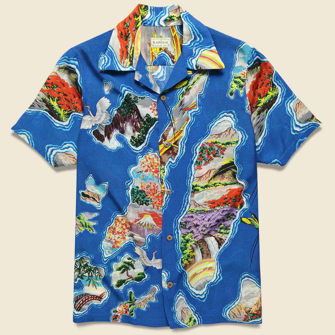 Kapital Pacific-Atlantic Aloha Shirt - Blue