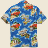 Pacific-Atlantic Aloha Shirt - Blue - Kapital - STAG Provisions - Tops - S/S Woven - Other Pattern